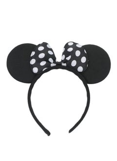 Set Of 24 Mouse Costume Deluxe Fabric Ears Headband White Polka Dots Bow Boys Girls Birthday Party Hairs Accessories Baby Shower Headwear Halloween Party Favors Decorations (Black With White Dot) - pzsku/Z637BEA9EE6080DE6C5A5Z/45/_/1735566949/3442660c-00c1-496f-a06b-555671fd736a