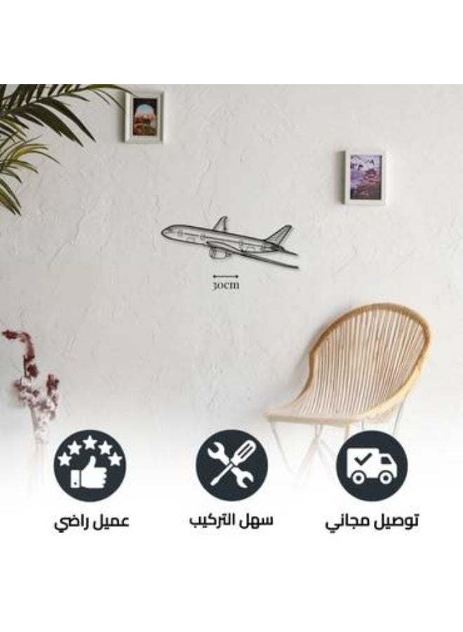 Metal wall decor featuring a Boeing 787 aircraft - Image 3