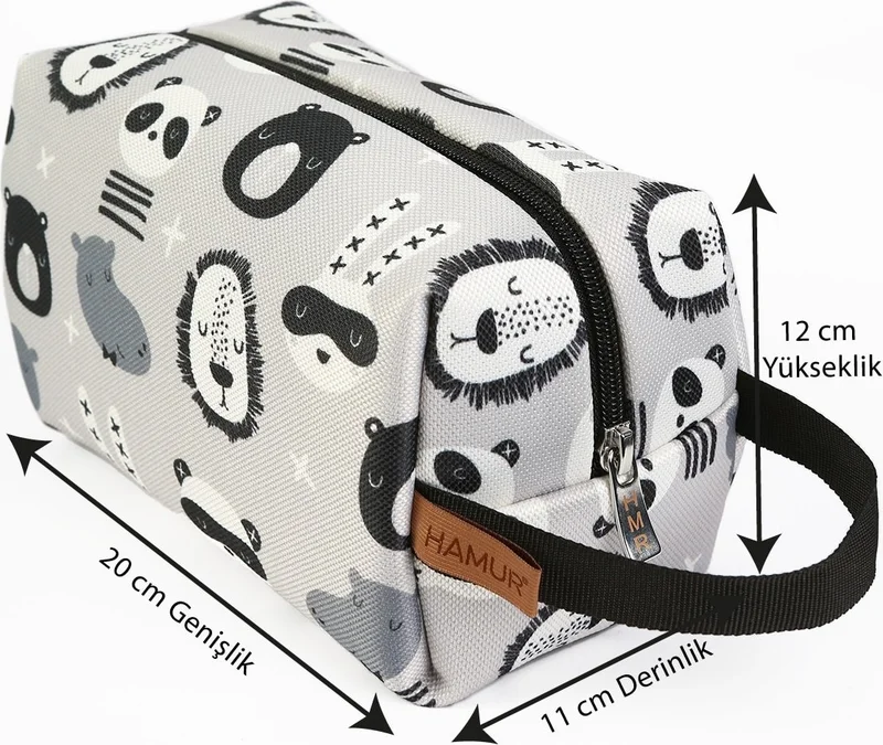 هامور Zippered Dirty Clean and Wet Dry Baby Laundry Clothes Multi-Purpose Makeup Bag Cartoon