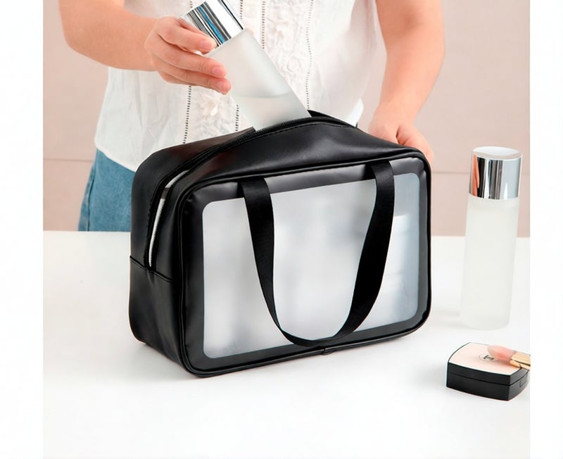 Small Pink Waterproof Cosmetic Bag - Image 5