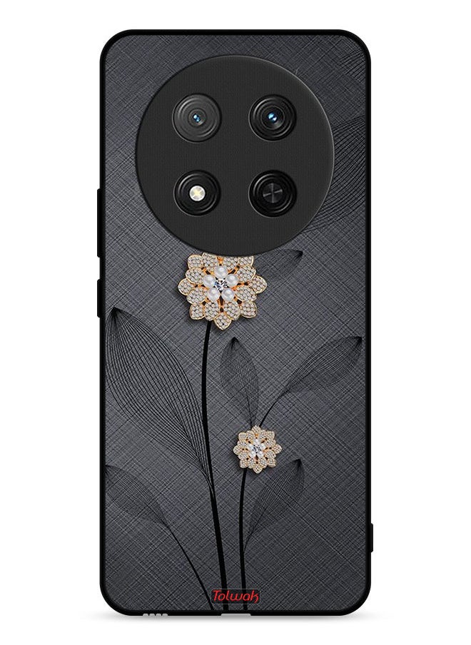 Tolwak Honor X9c 5G Protective Case Cover Diamond Flowers Art  - Image 1