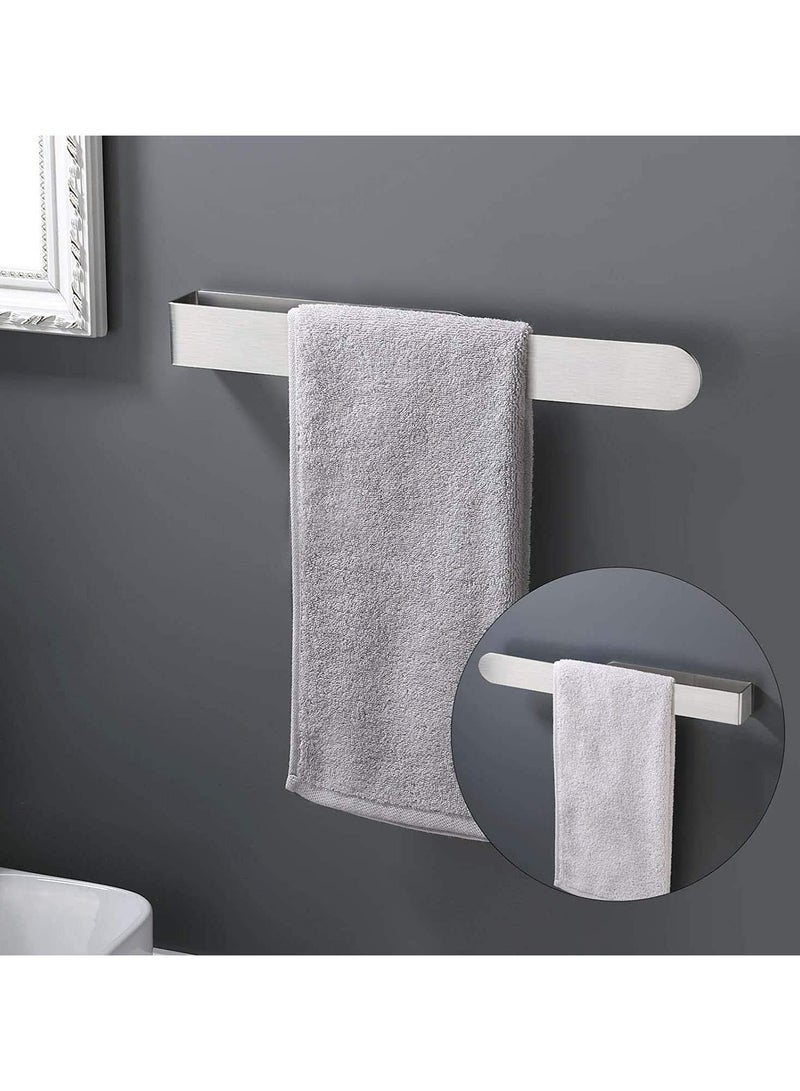 Oasisgalore Adhesive Towel Bar for Bathroom or Kitchen, No-Drill Stainless Steel (14 Inch, Brushed Nickel)  - Image 3