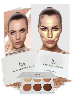 Minerals Powder Contour Kit Premium Bronzer And Contour Palette For Flawless Highlighting And Contouring Step By Step Contour Guide Included