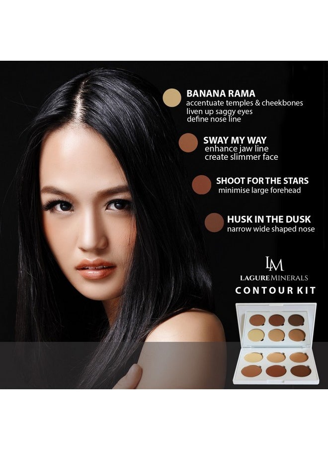 Lagure - Minerals Powder Contour Kit Premium Bronzer And Contour Palette For Flawless Highlighting And Contouring Step By Step Contour Guide Included - Image 1