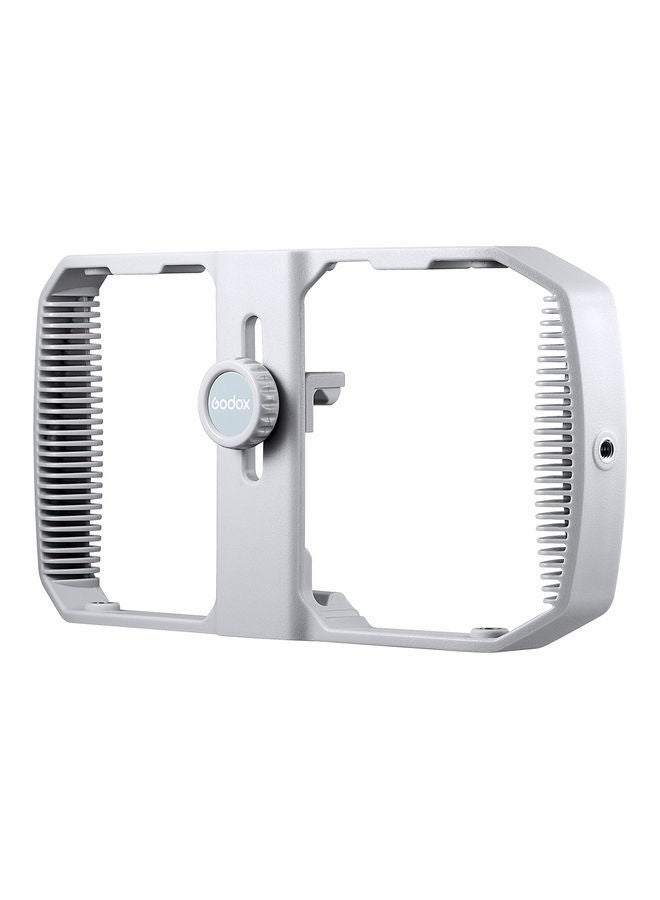 NIBEMINENT Smartphone Video Cage Handheld Stabilizer Grip Grey - Image 1