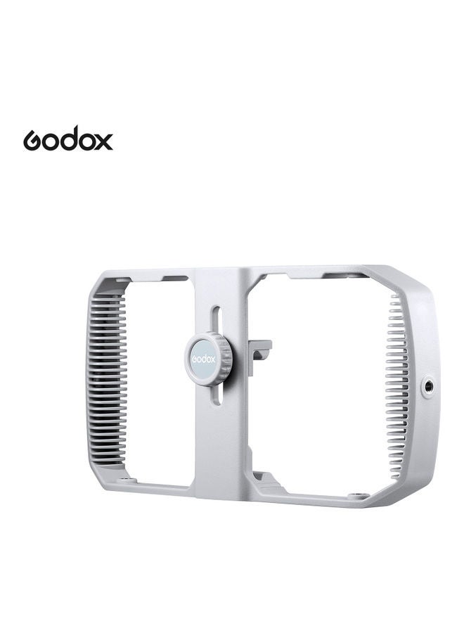 NIBEMINENT Smartphone Video Cage Handheld Stabilizer Grip Grey - Image 2