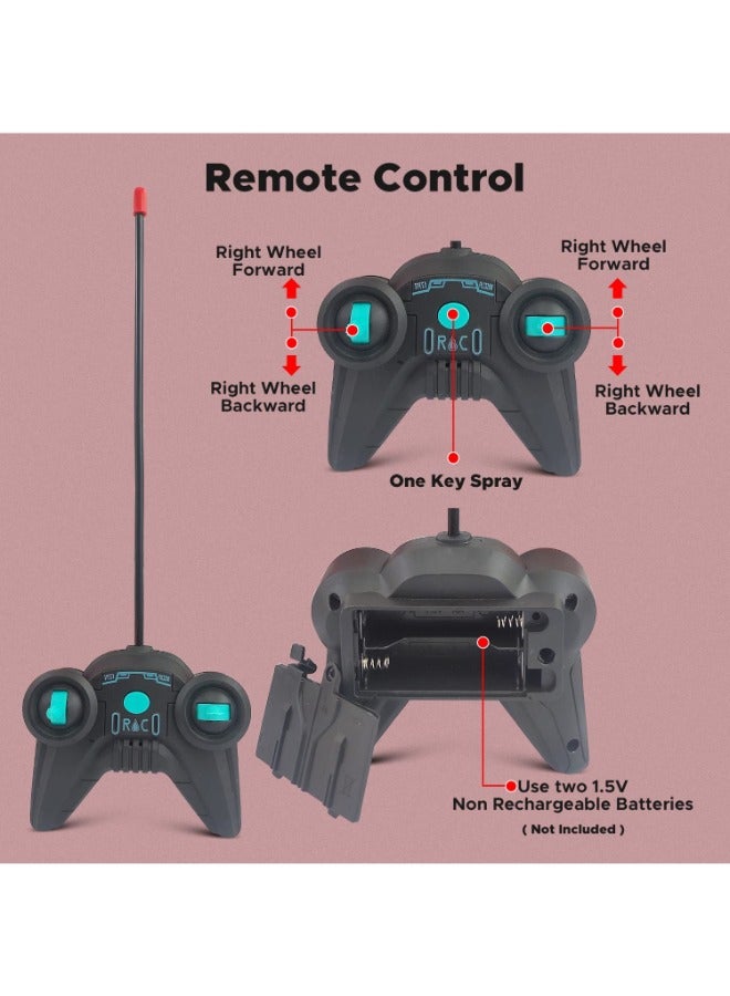 حديقة الألعاب سيارة تسلق رذاذ الماء قابلة لإعادة الشحن مع جهاز تحكم عن بعد مع ضوء LED للضباب الخلفي - سيارة سباق فائقة RC للأطفال - Image 5