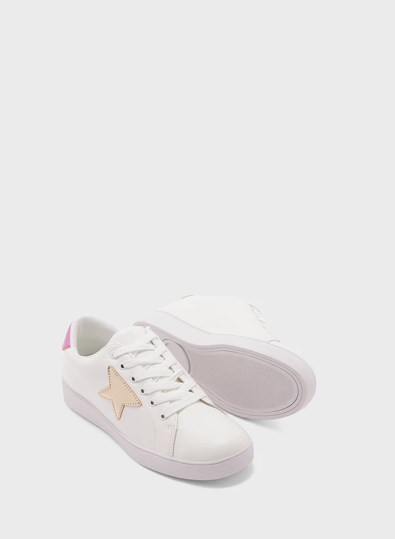 Ginger Star Detail Casual Sneakers