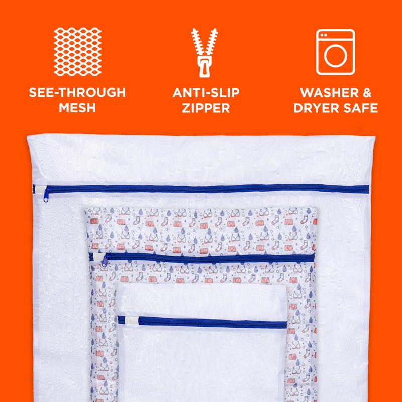 Tide Delicate Clothes Mesh Wash Bags for Wash Machine, 3 Pack (Small, Medium, and Large), Protects from Snagging, Tangling & Wear - Image 5