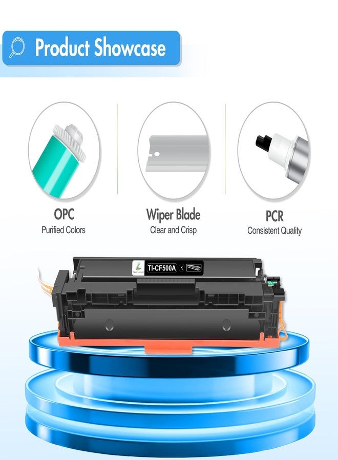 TRUE IMAGE Compatible Toner Cartridge Replacement for HP 202A CF500A 202X M281fdw HP Color Pro MFP M281fdw M281cdw M254dw M281fdn M254 M281 202 Toner Printer (Black Cyan Yellow Magenta, 4-Pack) - Image 5