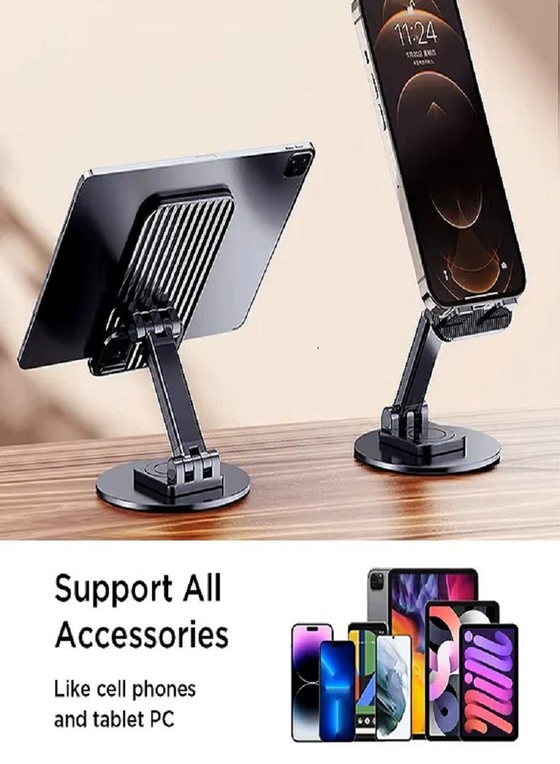 RADSUN Foldable Rotatable Phone Stand with Adjustable Height – Universal Mobile Holder for Desk, Compatible with iPhone, Samsung, and Tablets - Image 5