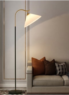 شاربدو عاكس الضوء الحديثة مطوي النسيج 12 واط مصباح أرضي LED مع 3 ألوان قابلة للتحويل مع عاكس الضوء قابل للتعديل لغرفة المعيشة غرفة نوم أسود 165x39 سم  - Image 4