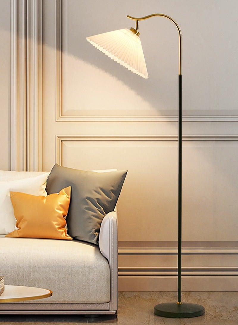 شاربدو عاكس الضوء الحديثة مطوي النسيج 12 واط مصباح أرضي LED مع 3 ألوان قابلة للتحويل مع عاكس الضوء قابل للتعديل لغرفة المعيشة غرفة نوم أسود 165x39 سم - Image 1