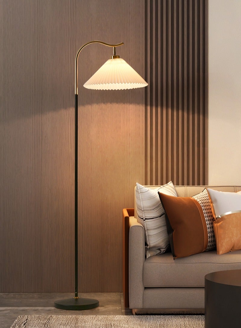 شاربدو عاكس الضوء الحديثة مطوي النسيج 12 واط مصباح أرضي LED مع 3 ألوان قابلة للتحويل مع عاكس الضوء قابل للتعديل لغرفة المعيشة غرفة نوم أسود 165x39 سم - Image 5