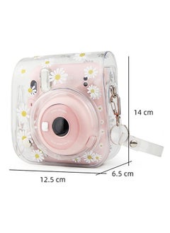 CAIUL Camera Protective Case for Fujifilm Instax Mini 11/9/8 Camera, PVC Camera Protective Cover, Transparent Sling Shell Bag with Shoulder Strap  - Image 2