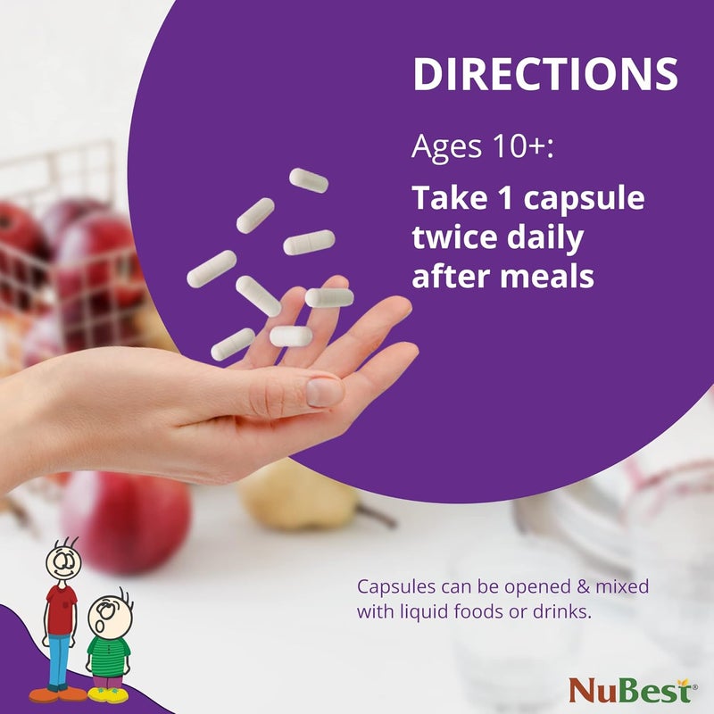 NuBest Tall 10 Premium Bone Strength Formula Enhanced Immunity and Overall Health for Age 10 with Calcium Vitamin D3 Vitamin K2 and Multivitamins  60 Capsules  1 Month Supply - Image 3