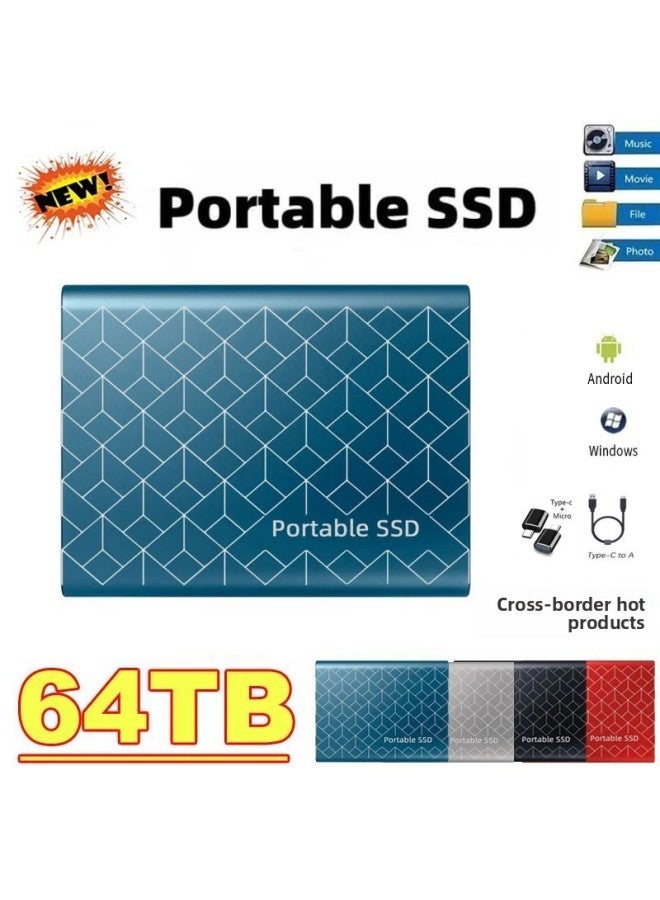 SSD Mobile Solid State Disk Expansion Upgrade 500GB-128TB Mobile Hard Disk Direct Sales-Capacity:12TB-Interface:Gold - Image 1