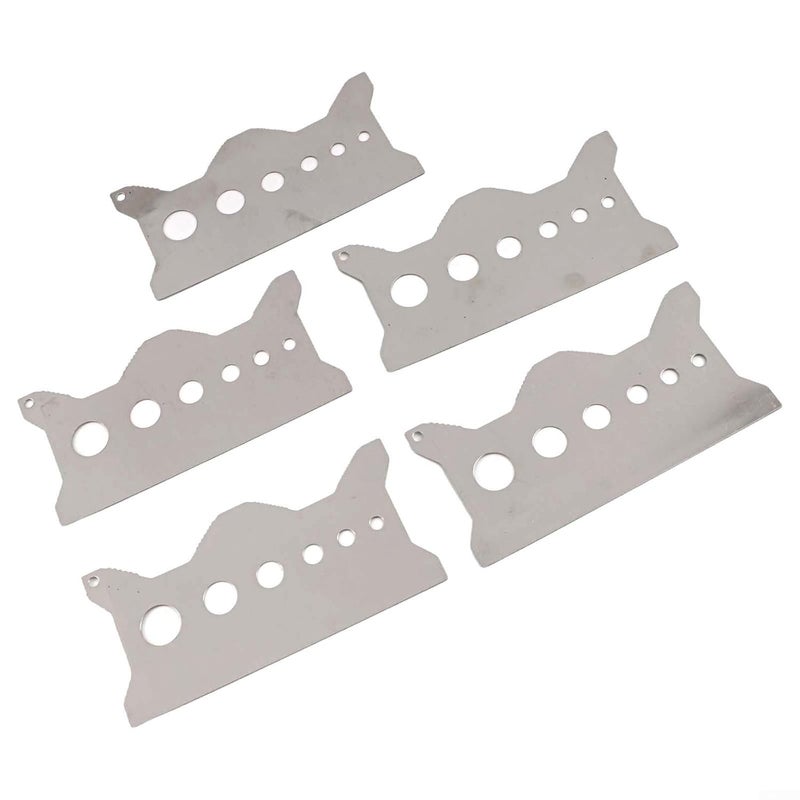 5pcs Steel Screw Measuring Ruler Set with Spiral Guide Gauges for Workshop Construction DIY - Image 3