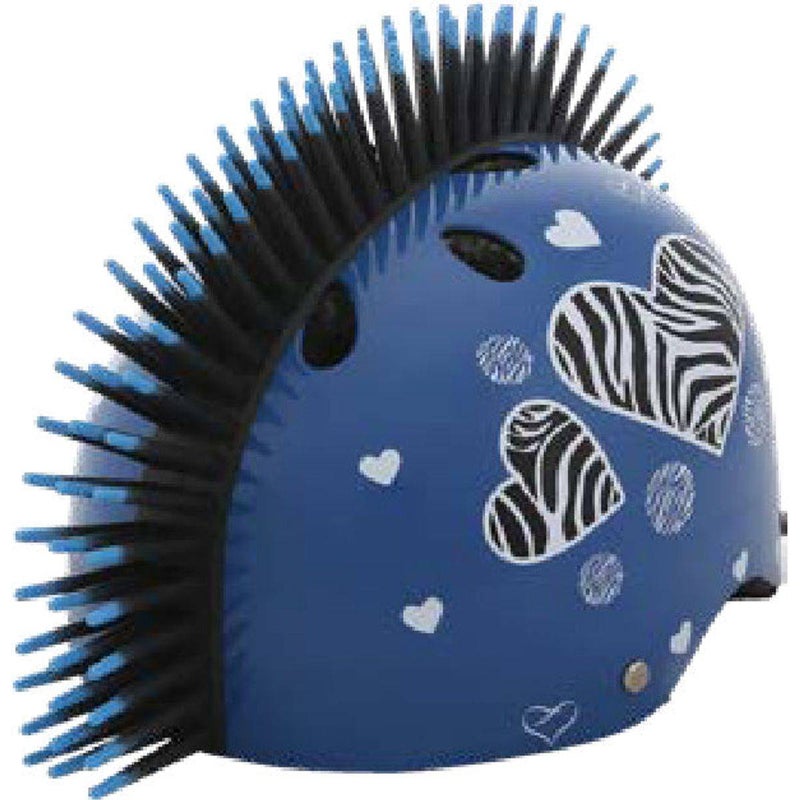 STREETJAM Street Jam Zebra Hearts Kids' Helmet (M, 55-58 cm, Blue) - Image 1