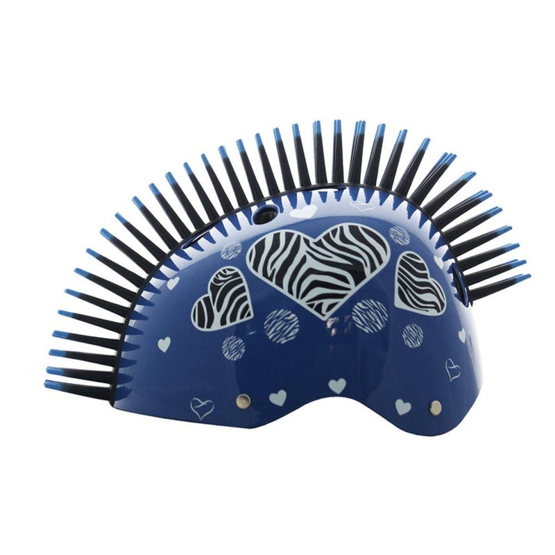 STREETJAM Street Jam Zebra Hearts Kids' Helmet (M, 55-58 cm, Blue) - Image 2