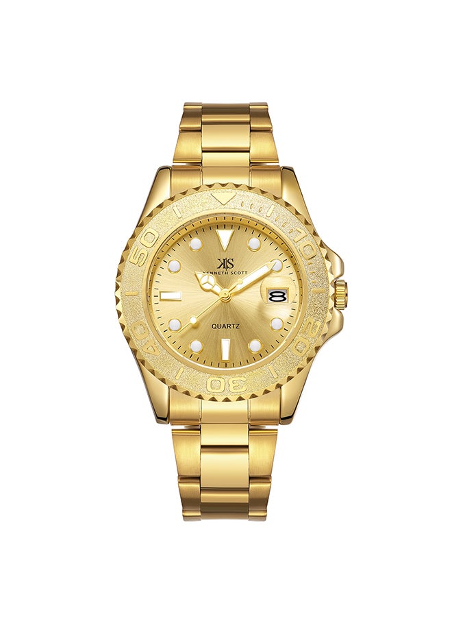 كينيث سكوت ساعة يد رجالية من الستانلس ستيل بعقارب - -  مم - Image 1