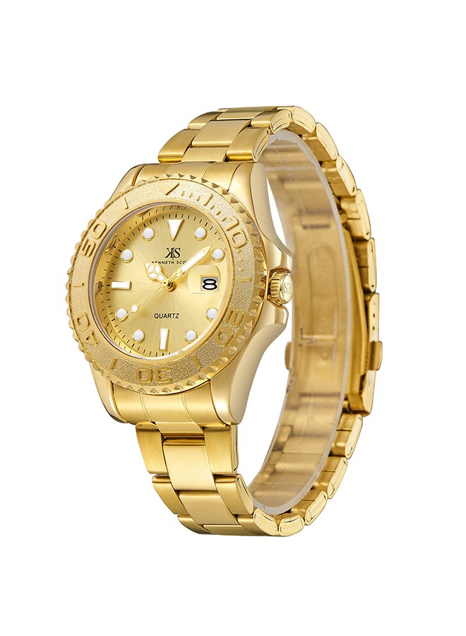 كينيث سكوت ساعة يد رجالية من الستانلس ستيل بعقارب - -  مم - Image 2