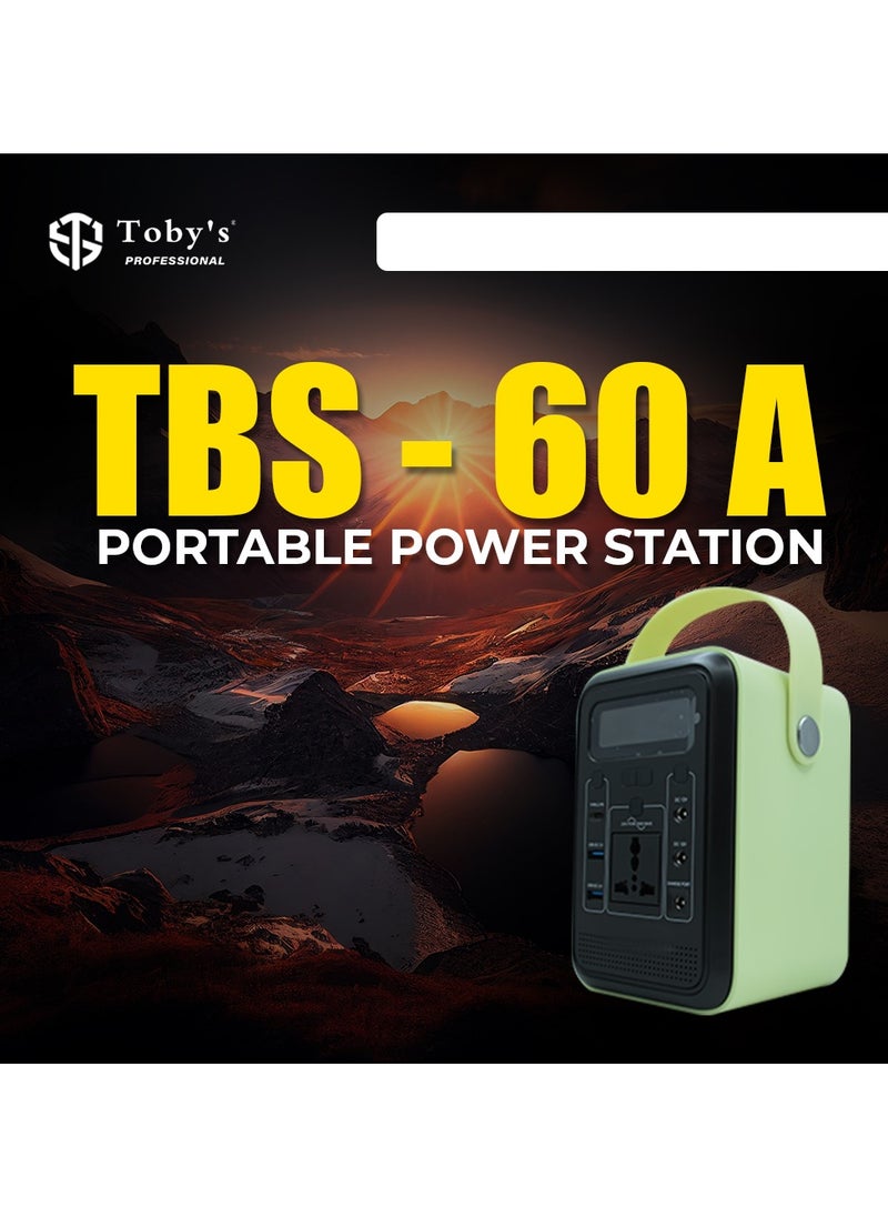 Toby's - Toby's Wireless Charger 60A Power Station Lithium Battery 60000mAh Portable Power Station With Inverter Car Jump Starter 60A And 222WH Capacity - Image 1