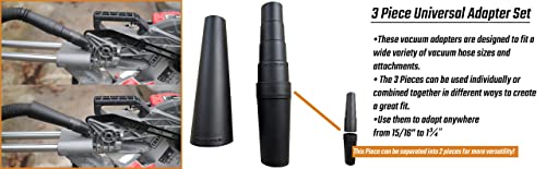 Mountain Trades Dust Collection Fittings Shop Vac Hose Adapter Compatible With Dewalt, Ryobi, Craftsman, Rigid, Metabo Power Tools Dust Ports For Connecting To 2 1/2 Inch Dust Collector Hose / 2.5in wet dry vac hose - Image 4