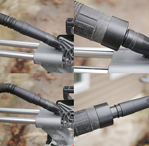 Mountain Trades Dust Collection Fittings Shop Vac Hose Adapter Compatible With Dewalt, Ryobi, Craftsman, Rigid, Metabo Power Tools Dust Ports For Connecting To 2 1/2 Inch Dust Collector Hose / 2.5in wet dry vac hose - Image 2