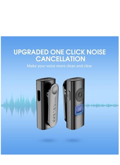 KASTWAVE Wireless Lavalier Microphone for iPhone iPad, 2 Pack Lapel Microphone Built-in Noise Reduction Chip, 28H, LED Display, Plug-Play, Auto-Sync Wireless Clip Mic for Video Recording/Interviews/Vlog  - Image 2