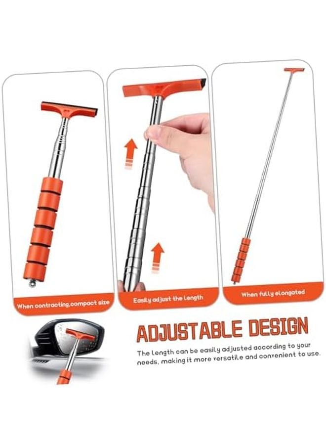 VALICLUD Retractable Car Windshield Squeegee Cleaner Tool Adjustable for Windows and Side Mirrors - Image 4
