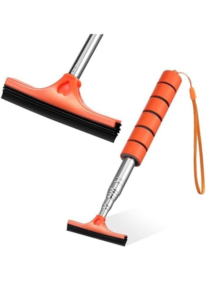 VALICLUD Retractable Car Windshield Squeegee Cleaner Tool Adjustable for Windows and Side Mirrors - Image 1