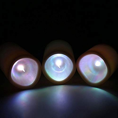 Smars® LED Flameless Dancing Candles Multicolor Set of 3pcs for Diwali & Christmas Decoration - Image 4