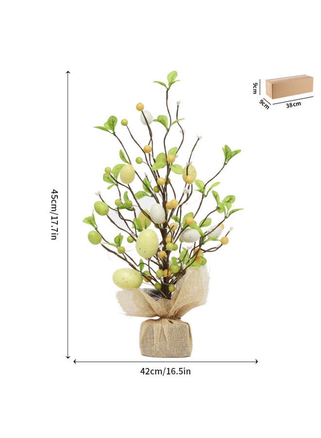 Dual Home New Easter Decorations Led Luminous Easter Egg Decoration Tree Scene Desktop Ornaments - Image 1