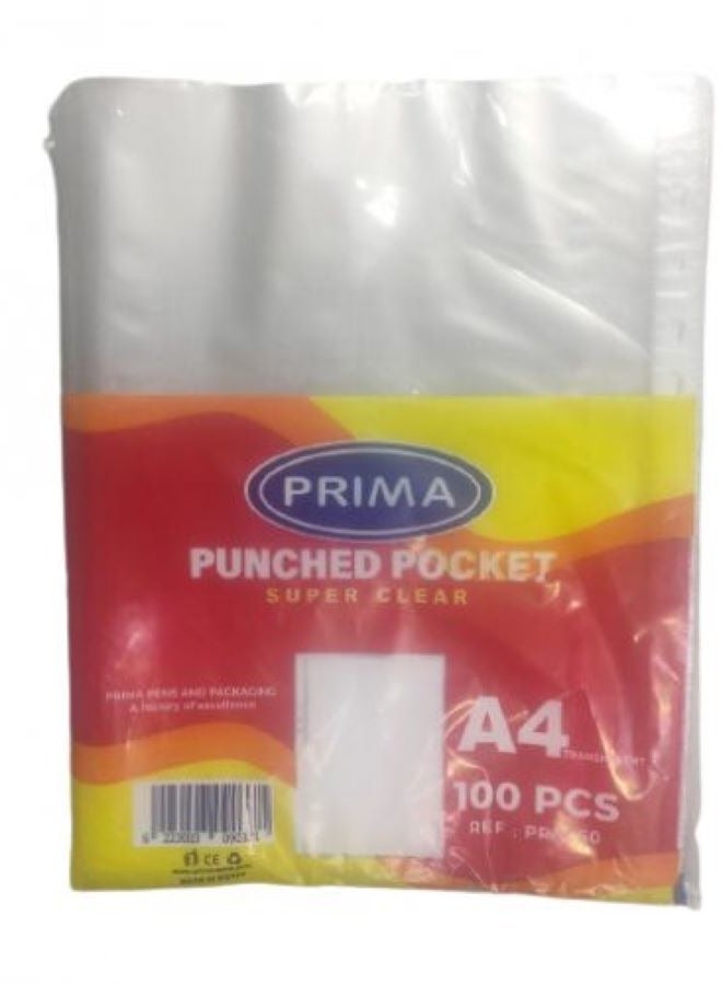 بريما مجموعة من 2 عبوة فايل شفاف 100 قطعة A4