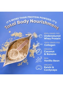 Health & Household Flavcity Protein Powder Smoothie, Vanilla - 100% Grass-Fed Whey Protein Smoothie With Collagen (25G Of Protein) - Gluten Free & No Added Sugars (29.84 Oz)  - Image 3