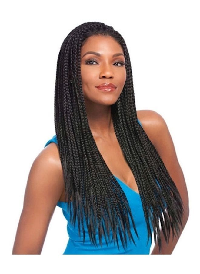 NIBEMINENT Braided Wig Black 30inch - Image 1