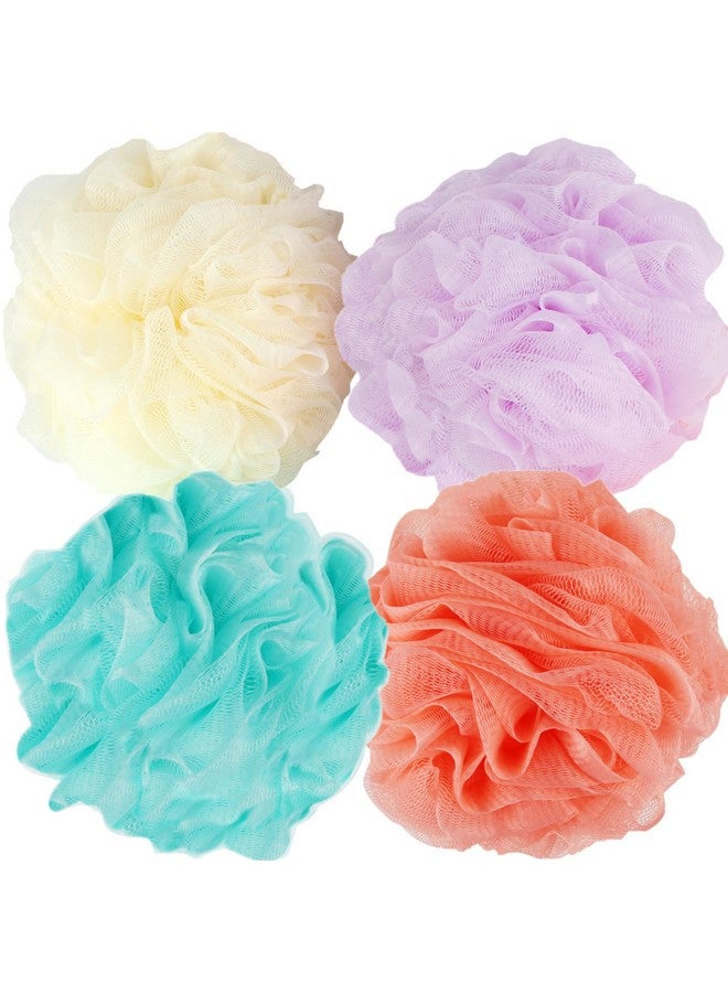 Fu Store Loofah Sponge 70Gpiece Bath Sponges Shower Loofahs Mesh Balls For Body Scrubber Wash Exfoliating Bathroom Men Women4 Pack Scrubber Cleaning Loofah Bathing Accessories - Image 1