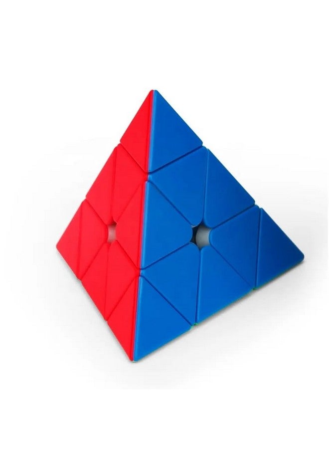 D ETERNAL Moyu Meilong Magnetic Pyraminx Pyramid Triangle Cube High Speed Magnet Cube Magic Puzzle Brainteaser Game Toy(Magnetic Pyramid), Kids - Image 2
