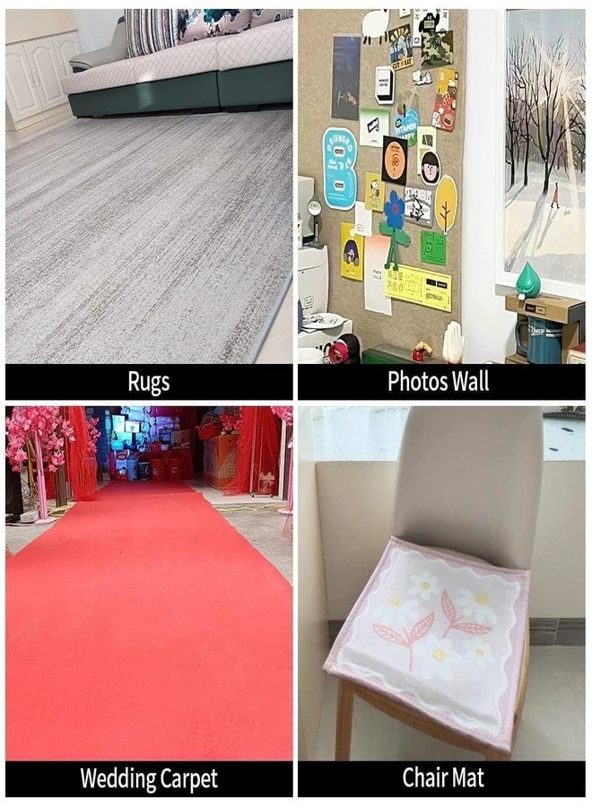 BLUEONE Double-Sided Carpet Tape, Mesh Grid Fiber, 2m Width, 66FT/20m Length, Non-Slip Waterproof PE Material, Removable Adhesive for Floor Mats, Wall Decor - Image 5