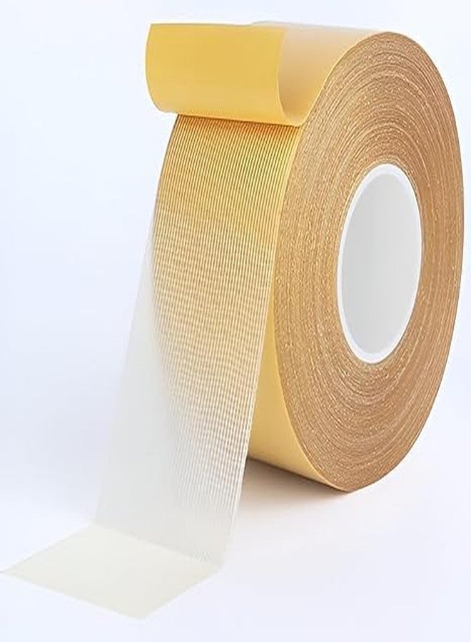 BLUEONE Double-Sided Carpet Tape, Mesh Grid Fiber, 2m Width, 66FT/20m Length, Non-Slip Waterproof PE Material, Removable Adhesive for Floor Mats, Wall Decor - Image 1