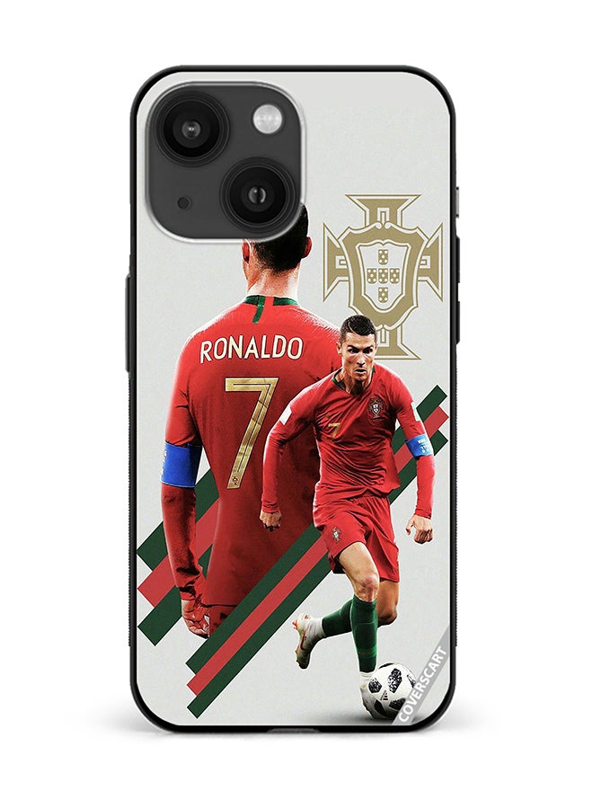 Protective Case Cover For Apple iPhone 13 Ronaldo Design Multicolour