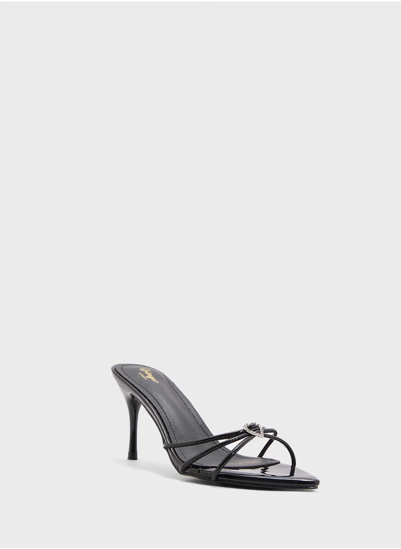 Ginger Pointed Heeled Sandal