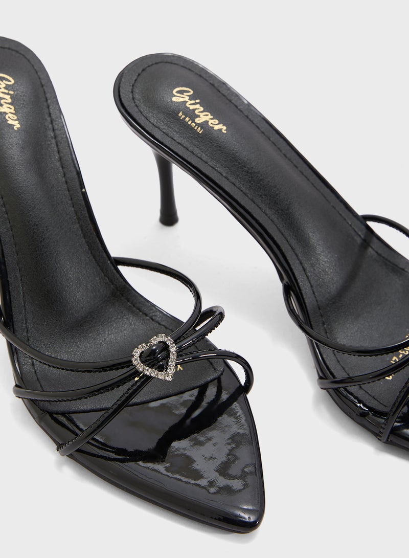 Ginger Pointed Heeled Sandal  - Image 4