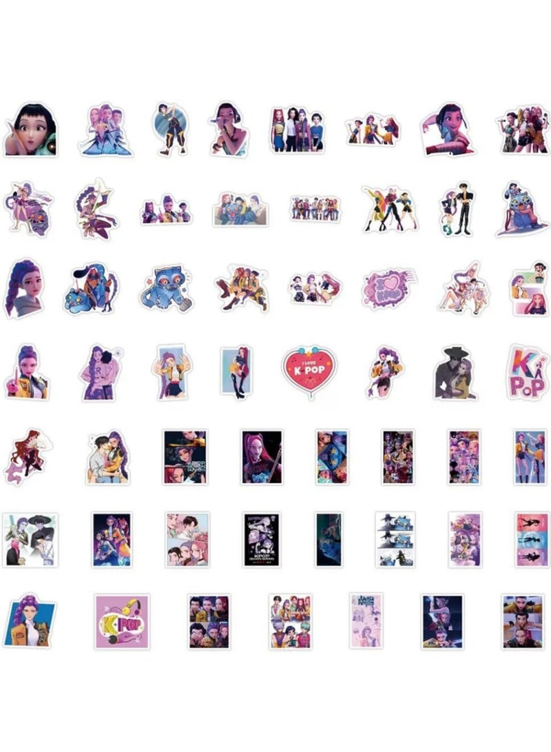 سايكفو مجموعة من 110 ملصقات فينيل مقاومة للماء لشخصيات فرقة كيبوب ديمون هانترز، مناسبة لأجهزة الكمبيوتر المحمولة - Image 5