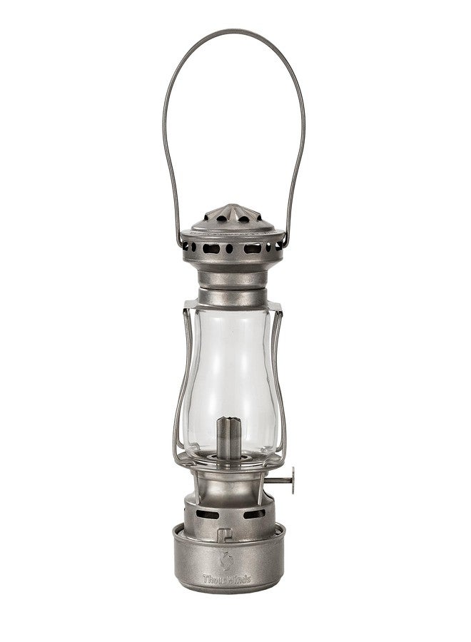 Thous Winds Vintage Oil Lantern, Waterproof Fuel Lantern with Carry Handle, for Outdoor Camping Hiking Patio Picnic, Retro Silver - Image 1
