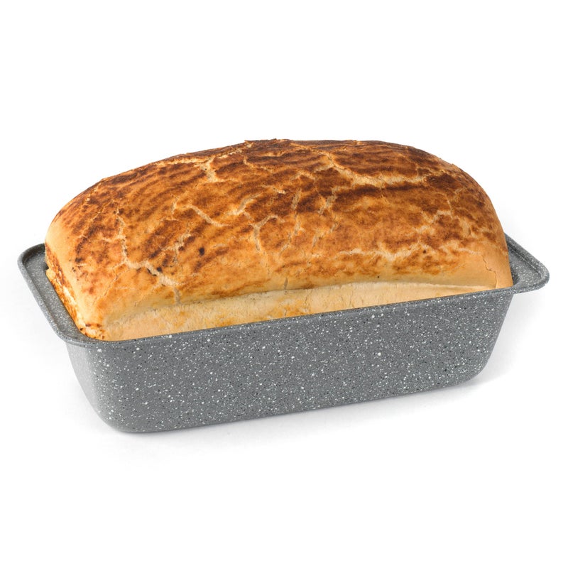 Salter BW02776G Marblestone Loaf Pan  27cm Bread Baking Pan NonStick Durable Carbon Steel Oven Safe Up to 220CGas Mark 7 Malt Loaf Cakes Loaves Banana Bread Easy Clean 27 x 14 x 7cm