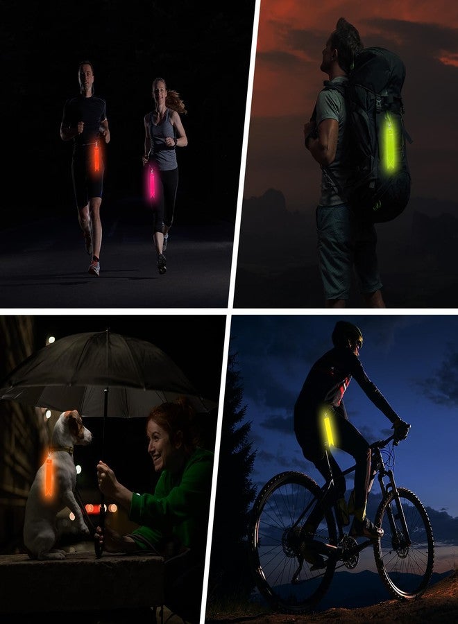 TIXIPEM Safety Reflector Pendants [8PCS] - Reflective Safety Keychain Gear with Chain Use for Backpack & Running & Cycling - [Golden-5.9IN/15CM] Double-Sided Reflective Tags - Image 2