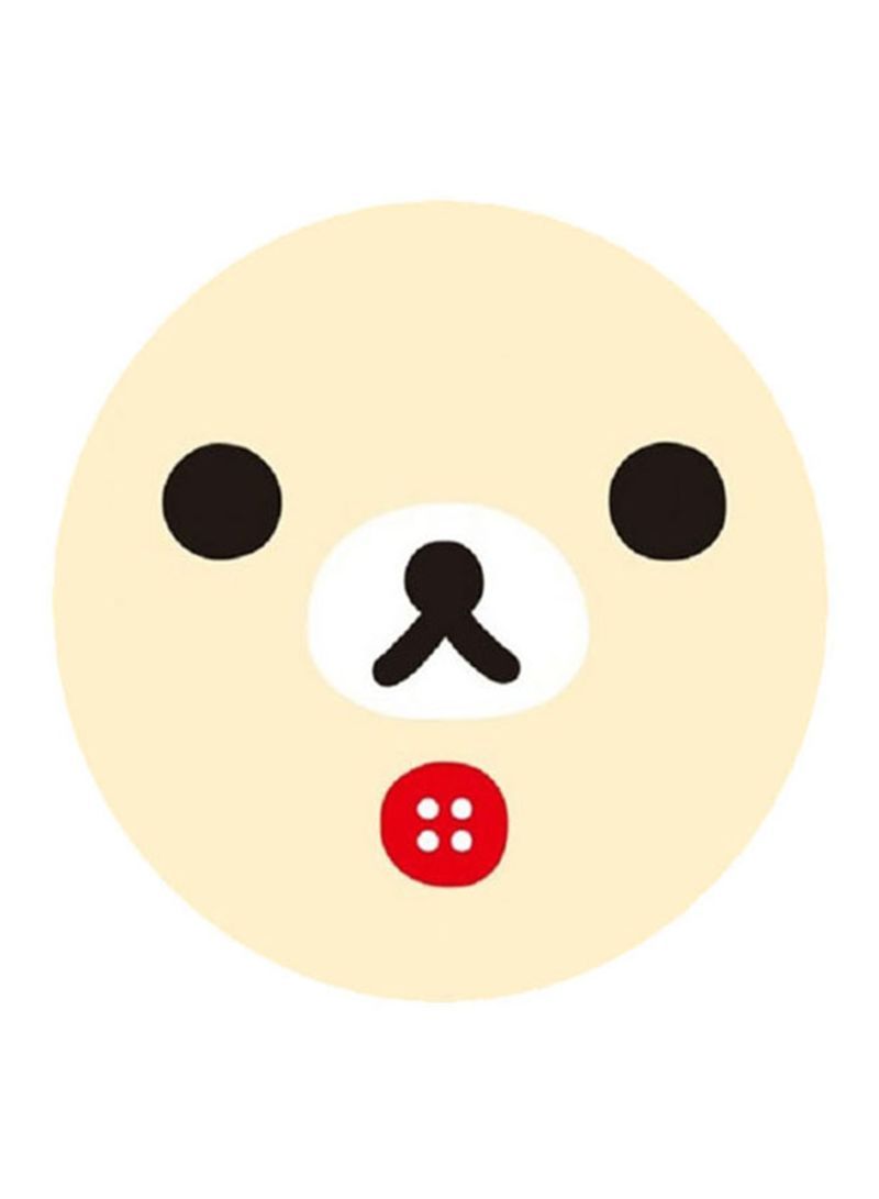 RKN The Bear Korilakkuma Printed Mouse Pad  Beige/Black/red