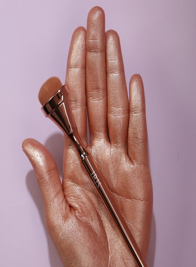 Iris Cosmetics Iris Luminous HD Highlighting Brush | Professional Makeup Brush for Highlighter & Glow | Cruelty-Free, Vegan, Soft Synthetic Fibres | Rose Gold Expert Beauty Tool for Radiant Finish - Image 5